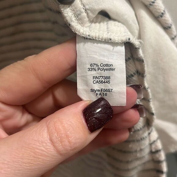 ✨Madewell Flannel Oversized Ex-Boyfriend Sz XS Shirt in Mick Striped✨ - Picture 9 of 10